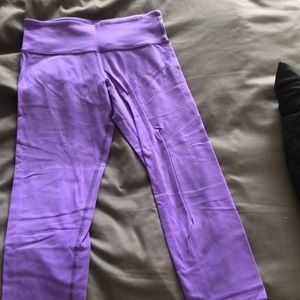 Purple lululemon Crop leggings